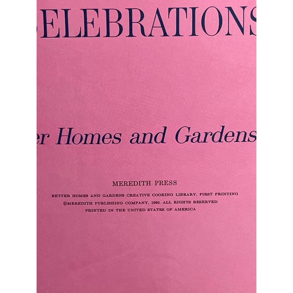 Vintage Better Homes & Gardens Birthdays and Family Celebrations Recipes 1963 - Picture 6 of 10